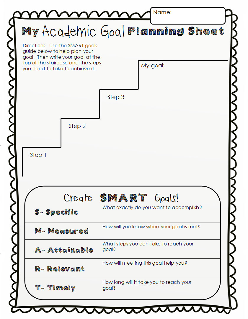Goal Setting SMART Goal Board: Setting SMART GOALS & Back to School  Activities