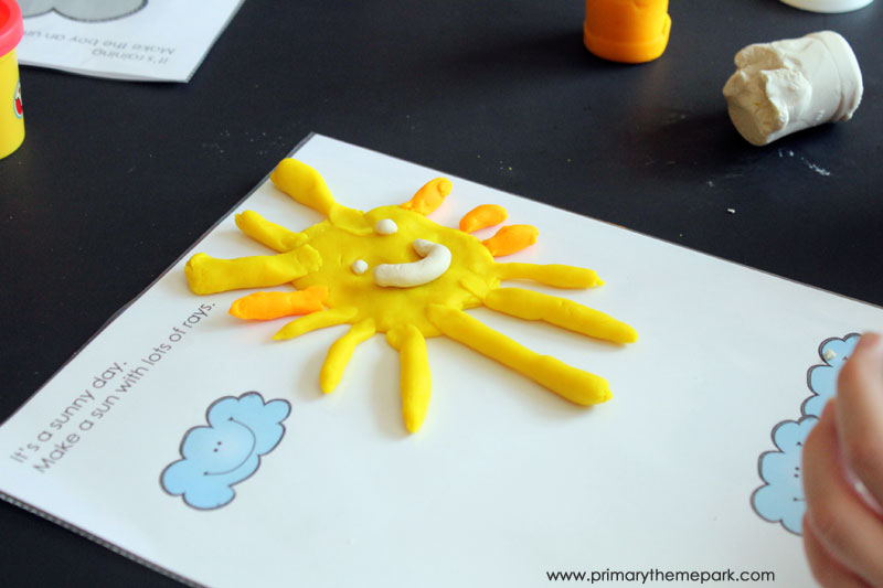Printable Weather Playdough Mats, Learning Printables - My Party