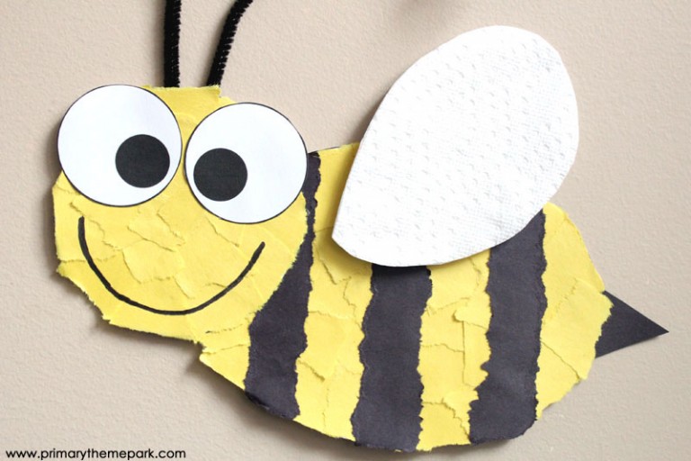 Bee Craft Template Primary Theme Park