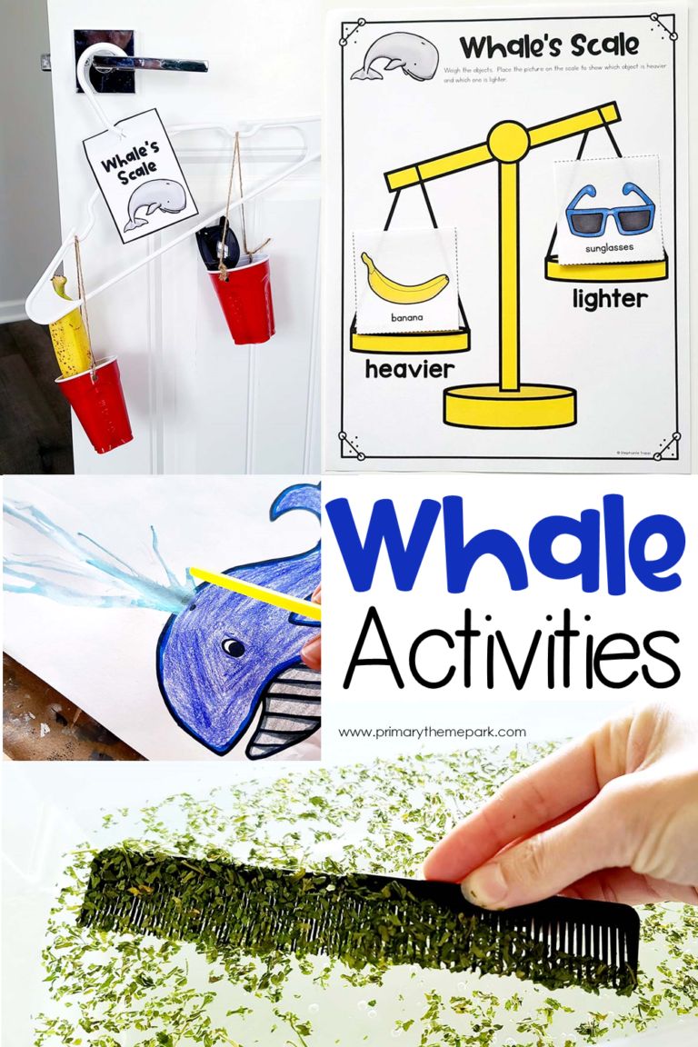 Whale Art Project for Kindergarten and First Grade - Primary Theme Park